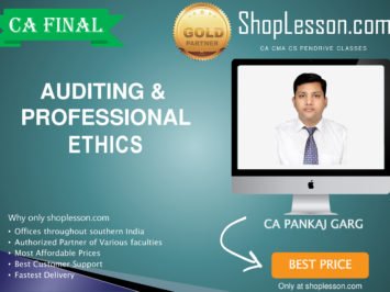 CA Final New Syllabus Audit Regular Course By CA Pankaj Garg For May 2020 & Nov 2020 Video Lecture + Study Material