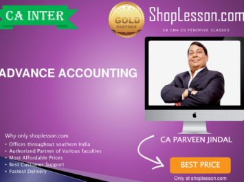CA Intermediate Advance Accounting Full Course By CA Parveen Jindal For Nov 2020 Onwards Video Lecture + Study Material