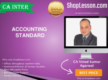 CA Intermediate Accounting Standard Regular Course By CA Vinod Kumar Agarwal For Nov 2020 Onwards Video Lecture + Study Material