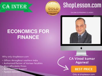 CA Intermediate Economics Regular Course By CA Vinod Kumar Agarwal For Nov 2020 Onwards Video Lecture + Study Material