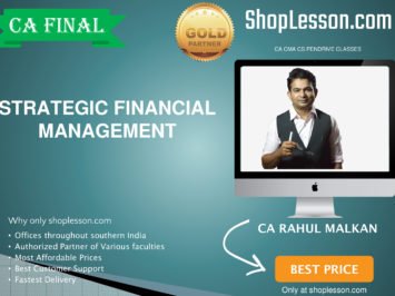 CA Final New Syllabus Strategic Financial Management Regular Course By Prof Rahul Malkan For May 2020 & Nov 2020 Video Lecture + Study Material