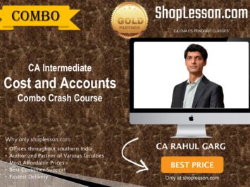 CA Intermediate Cost and Accounts Combo Crash Course By CA Rahul Garg For Nov 2020 Onwards Video Lecture + Study Material