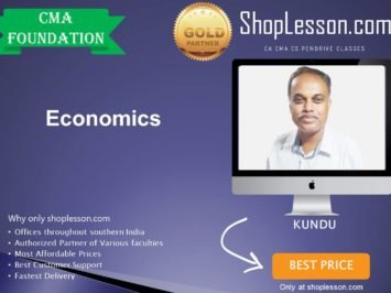 CMA Foundation – Economics By Kundu For Dec 2020 Video Lecture + Study Material