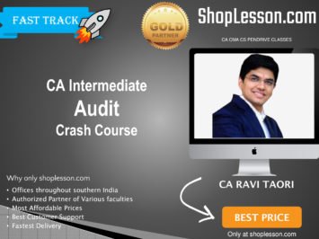 CA Intermediate Audit Crash Course By CA Ravi Taori For Nov 2020 Onwards Video Lecture + Study Material