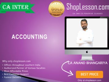 CA Intermediate Accounting Regular Course By CA Anand Bhangariya For Nov 2020 Onwards Video Lecture + Study Material