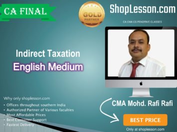 CA Final Indirect Taxation For May & November 2020 CMA Mohd. Rafi, Rafi Academy